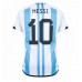 Argentina Lionel Messi #10 Hemma matchtröja VM 2022 Kortärmad Billigt